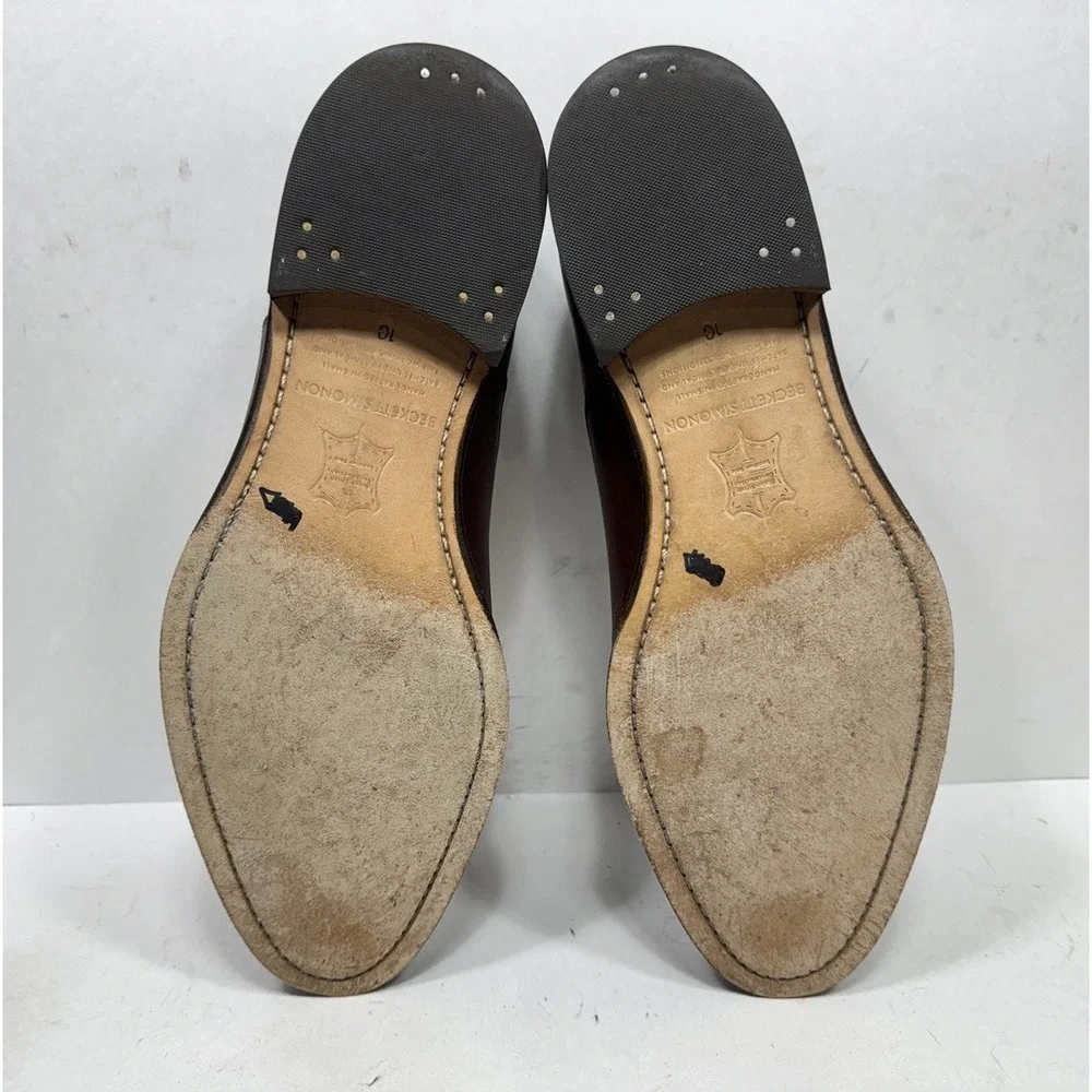 Beckett Simonon Dean Oxford Men's Size 10 Leather Cap Toe Dress Shoes